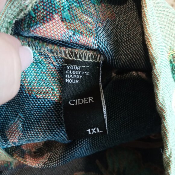 Cider Laceup Corset Tapestry Top in EUC - Picture 7 of 13